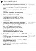 Pulmonary Rehab Certificate Test Bank &sol; AACVPR Certification &sol; 2025 Update &sol; Score 100&percnt;