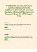 D 469 &sol; D469 Final Exam &lpar;Latest Update 2025 &sol; 2026&rpar; Quality&comma; Continuous Improvement and Lean Six Sigma &vert; Study Set Questions and Answers &vert; Grade A &vert; 100&percnt; Correct - WGU