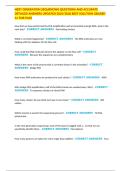 NEXT GENERATION SEQUENCING QUESTIONS AND ACCURATE DETAILED ANSWERS UPDATED 2025&sol;2026 BEST SOLUTION GRADED A&plus; FOR PASS