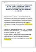 GEORGIA PESTCIDE EXAM STUDY GUIDE 2025&sol;2026  ACTUAL EXAM QUESTIONS AND CORRECT  DETAILED ANSWERS &lpar;VERIFIED ANSWERS&rpar; ALL  ANSWERED &lbrace;100 Q & A&rcub; ALREADY GRADED A&plus; &vert;  BRAND NEW&excl; 