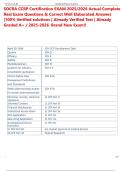 SOCRA CCRP Certification EXAM 2025&sol;2026 Actual Complete  Real Exam Questions & Correct Well Elaborated Answers  &vert;100&percnt; Verified solutions &vert; Already Verified Test &vert; Already  Graded A&plus; &sol; 2025-2026  Brand New Exam&excl;&excl;