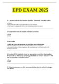 EPD EXAM 2025