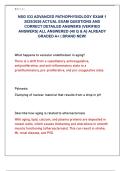 NSG 533 ADVANCED PATHOPHYSIOLOGY EXAM 1  2025&sol;2026 ACTUAL EXAM QUESTIONS AND  CORRECT DETAILED ANSWERS &lpar;VERIFIED  ANSWERS&rpar; ALL ANSWERED &lbrace;40 Q & A&rcub; ALREADY  GRADED A&plus; &vert; BRAND NEW&excl; 