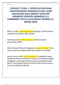CROSSFIT LEVEL 1 CERTIFICATION EXAM  QUESTION BANK 2025&sol;2026 ACTUAL EXAM  QUESTIONS AND CORRECT DETAILED  ANSWERS &lpar;VERIFIED ANSWERS&rpar; ALL  ANSWERED &lbrace;750 Q & A&rcub; ALREADY GRADED A&plus; &vert;  BRAND NEW&excl; 