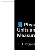 PHYSICS &lpar; unit and its measurement &rpar; IMP NOTES