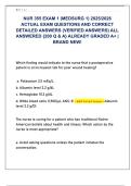 NUR 355 EXAM 1 &lpar;MEDSURG 1&rpar; 2025&sol;2026  ACTUAL EXAM QUESTIONS AND CORRECT  DETAILED ANSWERS &lpar;VERIFIED ANSWERS&rpar; ALL  ANSWERED &lbrace;200 Q & A&rcub; ALREADY GRADED A&plus; &vert;  BRAND NEW&excl; 