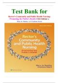 Test Bank for Rector's Community and Public Health Nursing&colon; Promoting the Public's Health 11th Edition by Mary Jo Stanley and Charlene Niemi isbn-9781975238957