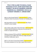 TFM 12 FIRE ALARM TECHNICAL EXAM  2025&sol;2026 ACTUAL EXAM QUESTIONS AND  CORRECT DETAILED ANSWERS &lpar;VERIFIED  ANSWERS&rpar; ALL ANSWERED &lbrace;100 Q & A&rcub;  ALREADY GRADED A&plus; &vert; BRAND NEW&excl; 