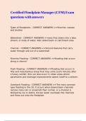 Certified Floodplain Manager &lpar;CFM&rpar; Exam questions with answers