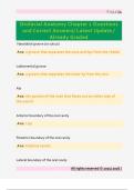 Orofacial Anatomy Chapter 1 Questions  and Correct Answers&sol; Latest Update &sol;  Already Graded