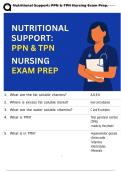 Nutritional Support&colon; PPN & TPN Nursing Exam Prep