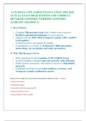 CANADIAN ATPL SARON EXAM LATEST 2025-2026  ACTUAL EXAM 500 QUESTIONS AND CORRECT  DETAILED ANSWERS &lpar;VERIFIED ANSWERS&rpar; &vert;ALREADY GRADED A&plus;  