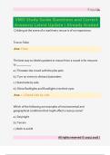 VMO Study Guide Questions and Correct  Answers&sol; Latest Update &sol; Already Graded