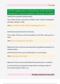 STAT 3090 quiz 1 Questions and Correct  Answers&sol; Latest Update &sol; Already Graded