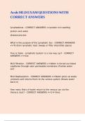 Acols MLD EXAM QUESTIONS WITH CORRECT ANSWERS&period;