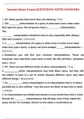 Internet Rater Exam QUESTIONS WITH ANSWERS