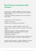 NU 372 Exam 2 questions with answers