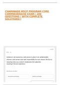 CHAMINADE MSCP PROGRAM CORE COMPREHENSIVE EXAM &vert; 209 QUESTIONS &vert; WITH COMPLETE SOLUTIONS&excl;&excl;
