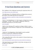 F Gas Exam Questions and Answers