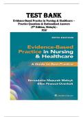 Evidence-Based Practice in Nursing & Healthcare&colon; A Guide to Best Practice &ndash; 5th Edition &vert; Complete Test Bank ISBN-13 978-1975185725