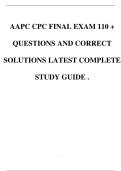 AAPC CPC FINAL EXAM 2025-2026 ACTUAL EXAM 230 QUESTIONS AND CORRECT ANSWERS &lpar;VERIFIED ANSWERS&rpar; LATEST GUIDE &period;