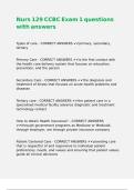 Nurs 129 CCBC Exam 1 questions with answers&period;