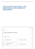 CEM 142 MSU FINAL EXAM &vert; 189 QUESTIONS &vert; WITH COMPLETE SOLUTIONS&excl;&excl;