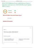 WGU D270 Midterm Exam with Professor Garcia &vert; Questions and Answers &vert; 2025-2026 Revised Update &vert; 100&percnt; Correct&period;