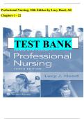 TEST BANK Professional Nursing&comma; 10th Edition by Lucy Hood&comma; All Chapters 1 - 22 verified &sol; fully covered&sol; NEW&sol;100&percnt; COMPLETE