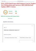 WGU D270 Final Exam with Professor Garcia &vert; Explore New 90 Questions and Answers &vert; 2025-2026 Revised Update &vert; 100&percnt; Correct&period;
