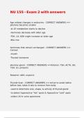 NU 155 - Exam 2 with answers