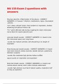 NU 155 Exam 2 questions with answers