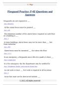Fireguard Practice&colon; F-02 Questions and  Answers