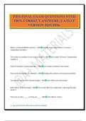 PBSI FINAL EXAM QUESTIONS WITH 100&percnt; CORRECT ANSWERS &vert; LATEST VERSION 2025&sol;2026&period;