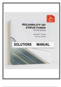 Solutions Manual for Reliability of Structures &lpar;2nd Edition&comma; 2013&rpar; by Nowak and Collins