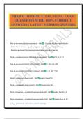 PHARM 100 IMM&colon; VITAL SIGNS&period; EXAM QUESTIONS WITH 100&percnt; CORRECT ANSWERS &vert; LATEST VERSION 2025&sol;2026&period;