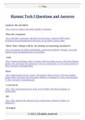 Hazmat Tech I Questions and Answers
