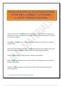 WEEK ONE PNE 161 EXAM QUESTIONS WITH 100&percnt; CORRECT ANSWERS &vert; LATEST VERSION 2025&sol;2026&period;