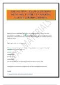 PNE 161 FINAL EXAM QUESTIONS WITH 100&percnt; CORRECT ANSWERS &vert; LATEST VERSION 2025&sol;2026&period;