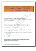 PPN302 MIDTERM EXAM QUESTIONS WITH 100&percnt; CORRECT ANSWERS &vert; LATEST VERSION 2025&sol;2026&period;