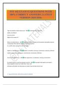 PSY 442 EXAM &num;2 QUESTIONS WITH 100&percnt; CORRECT ANSWERS &vert; LATEST VERSION 2025&sol;2026&period;