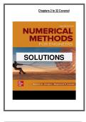 Solutions Manual for Numerical Methods for Engineers &lpar;8th Edition&rpar; by Chapra and Canale