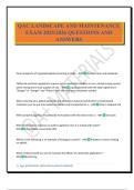 QAC LANDSCAPE AND MAINTENANCE EXAM 2025&sol;2026 QUESTIONS AND ANSWERS