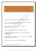 PRINCIPLES OF REAL ESTATE 2 EXAM QUESTIONS WITH 100&percnt; CORRECT ANSWERS &vert; LATEST VERSION 2025&sol;2026&period;
