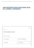 ADR MIDTERM EXAM QUESTIONS WITH ALL CORRECT ANSWERS&excl;&excl;