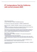PT Jurisprudence Test for California 2025 &vert; Study Guide & Practice Questions