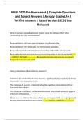 WGU D570 Pre Assessment &vert; Complete Questions and Correct Answers &vert; Already Graded A&plus; &vert; Verified Answers &vert; Latest Version 2025 &vert; Just Released