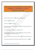 SCM 303 EXAM QUESTIONS WITH 100&percnt; CORRECT ANSWERS &vert; LATEST VERSION 2025&sol;2026&period;