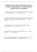 MN 580 Final Exam 2025 &vert; All Questions and Correct Answers &vert; Already Graded A&plus; &vert; Verified Answers &vert; Newest Version &vert; Just Released