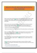 SOA PA EXAM 2025&sol;2026 QUESTIONS AND ANSWERS